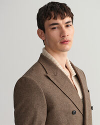 Blazer de fato com padrão de xadrez Houndstooth