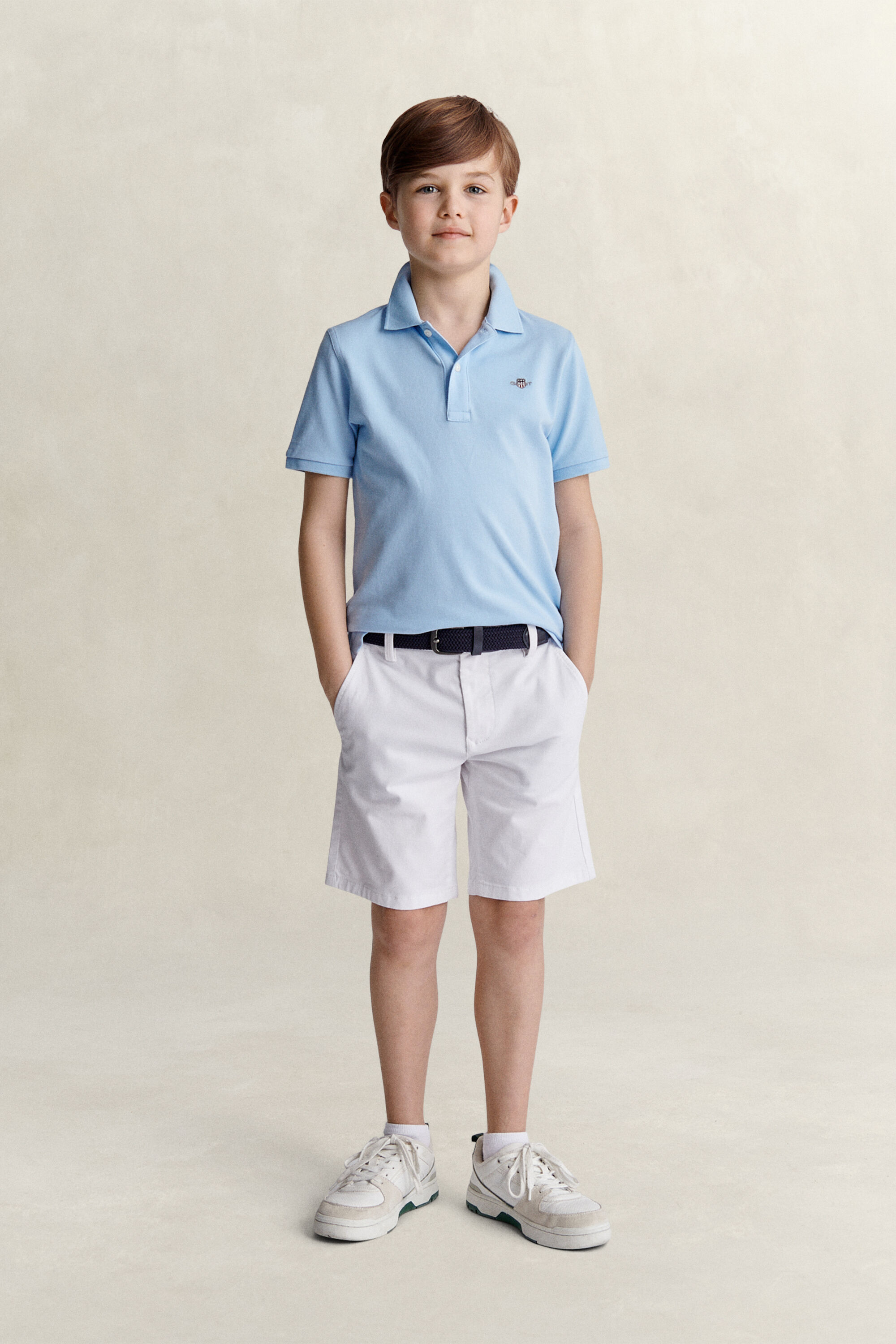 Camisola de malha tipo polo Shield Teen Boys
