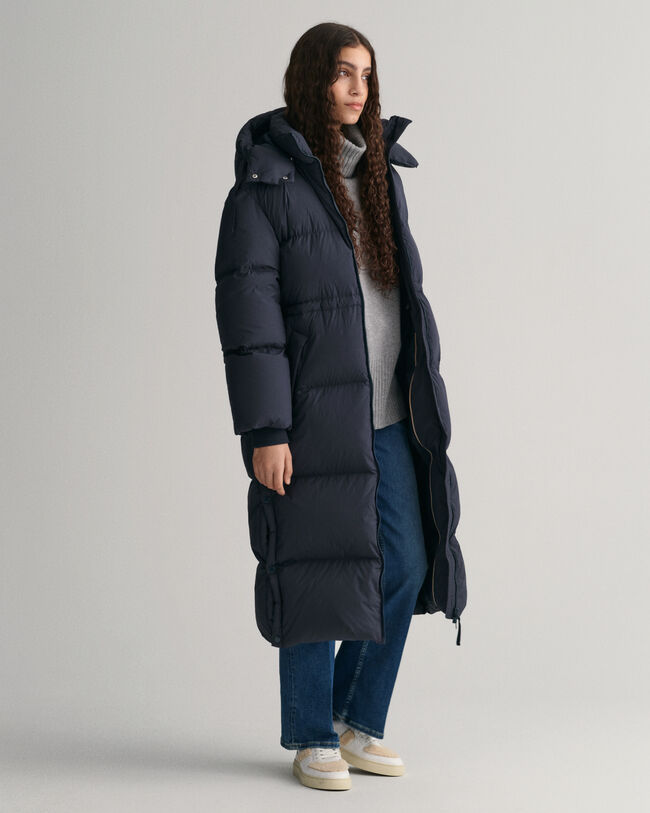 Sobretudo de penas comprido