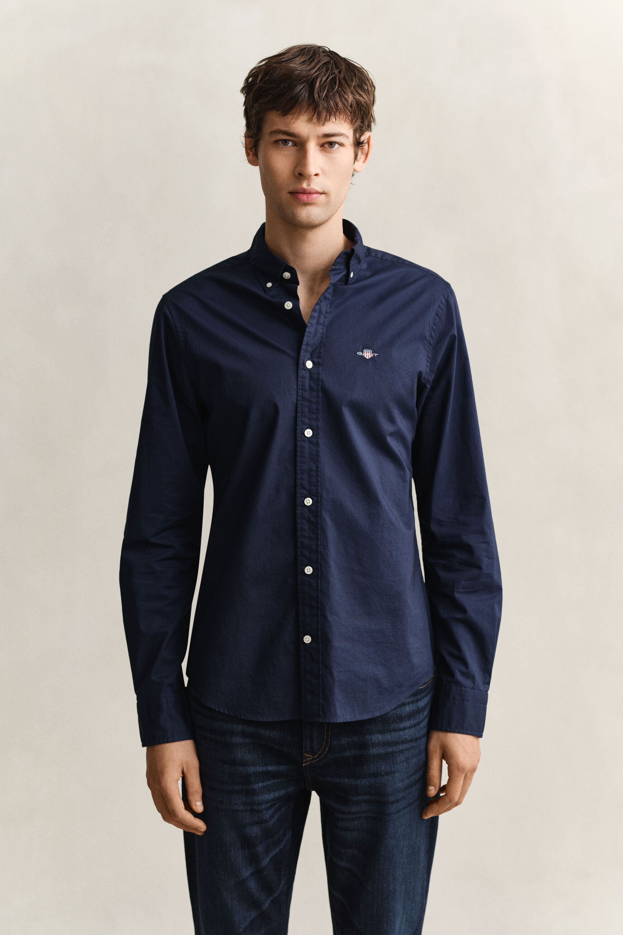 Camisa em popelina Classic slim fit