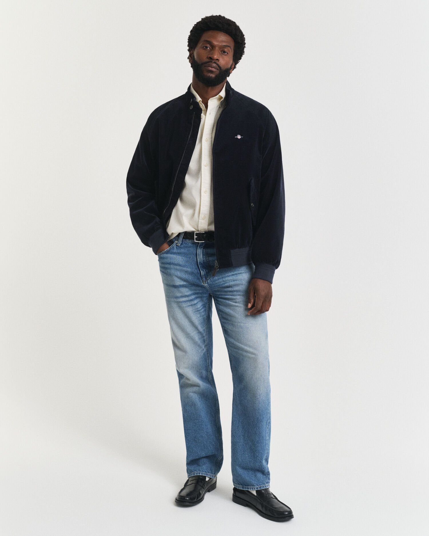 Casaco Harrington em bombazina