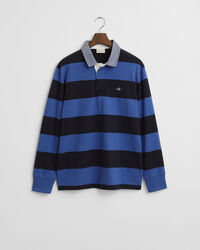 Heavy Rugger às riscas com colarinho em chambray