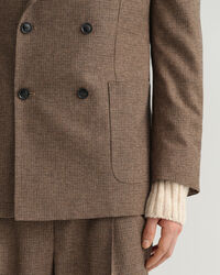 Blazer de fato com padrão de xadrez Houndstooth