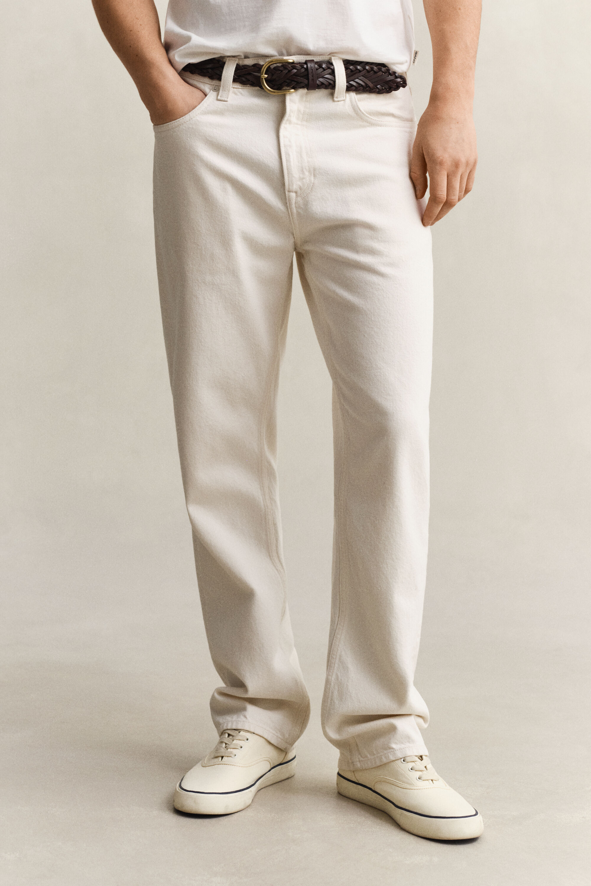 Calças de ganga Ecru straight fit