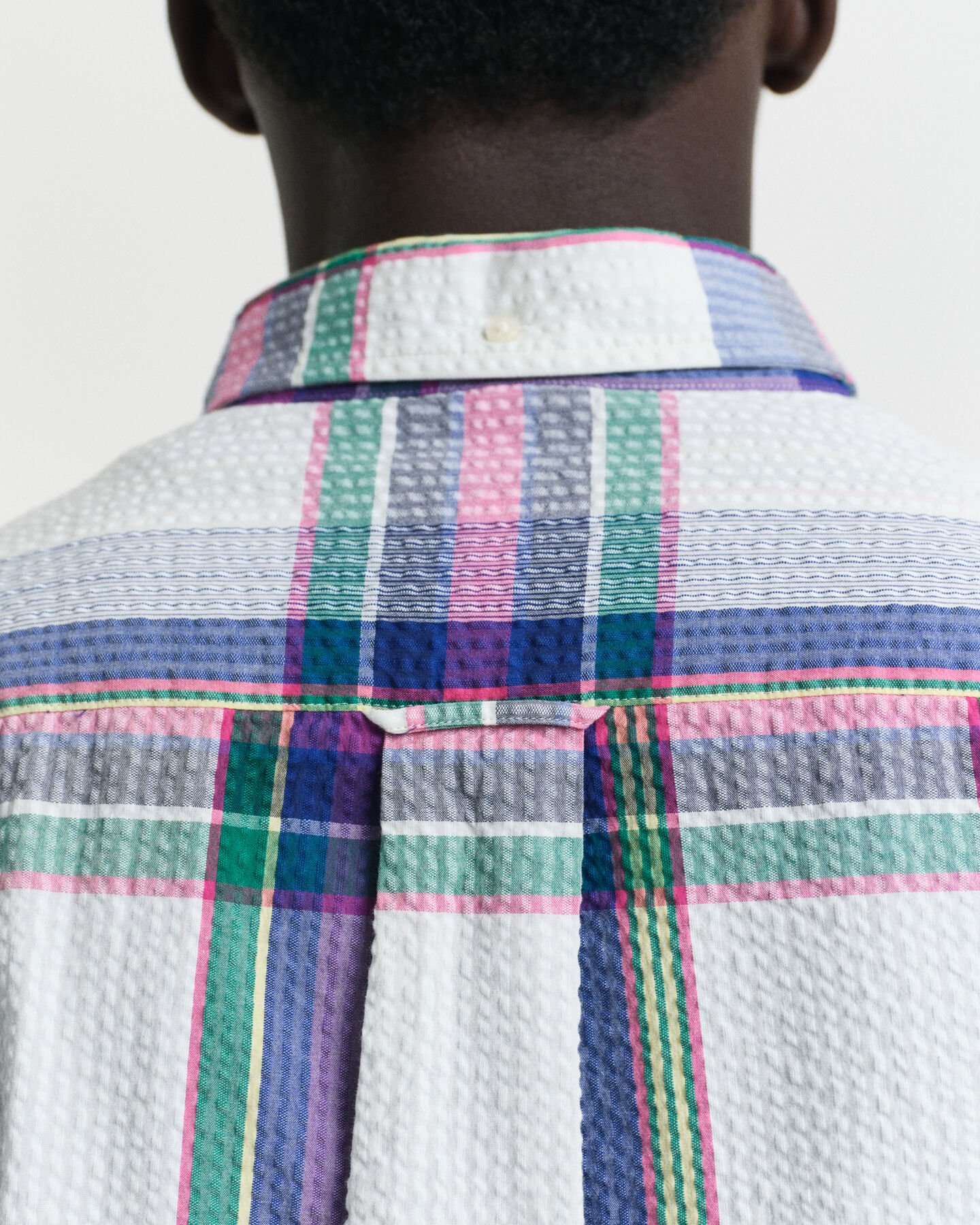 Camisa Madras Seersucker regular fit