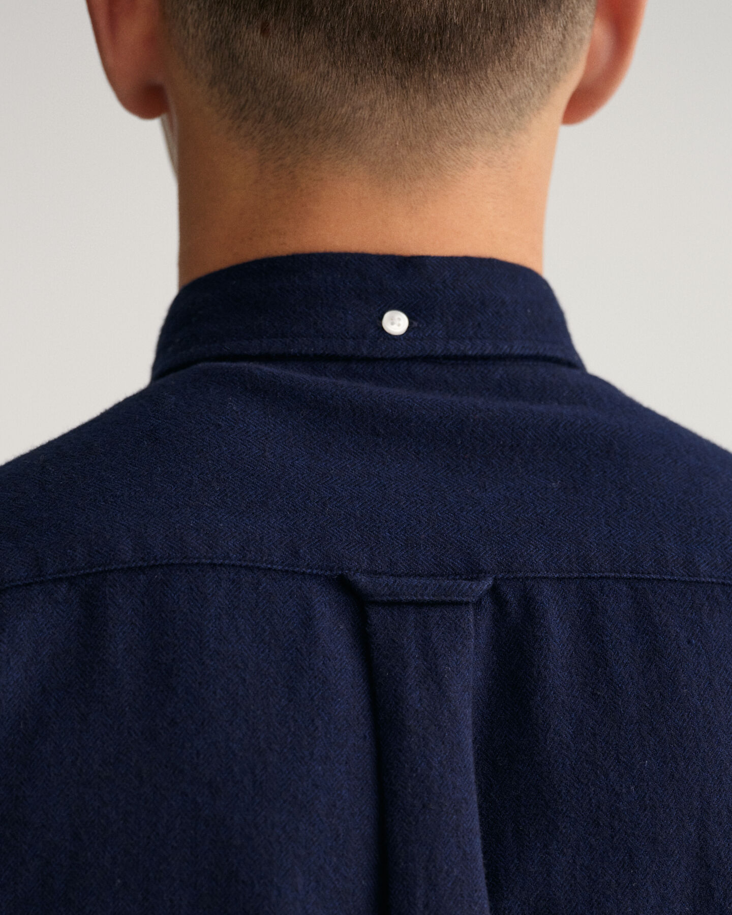 Camisa com padr&atilde;o espinha de peixe regular fit