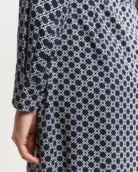 Vestido-camisa com estampado Geometric