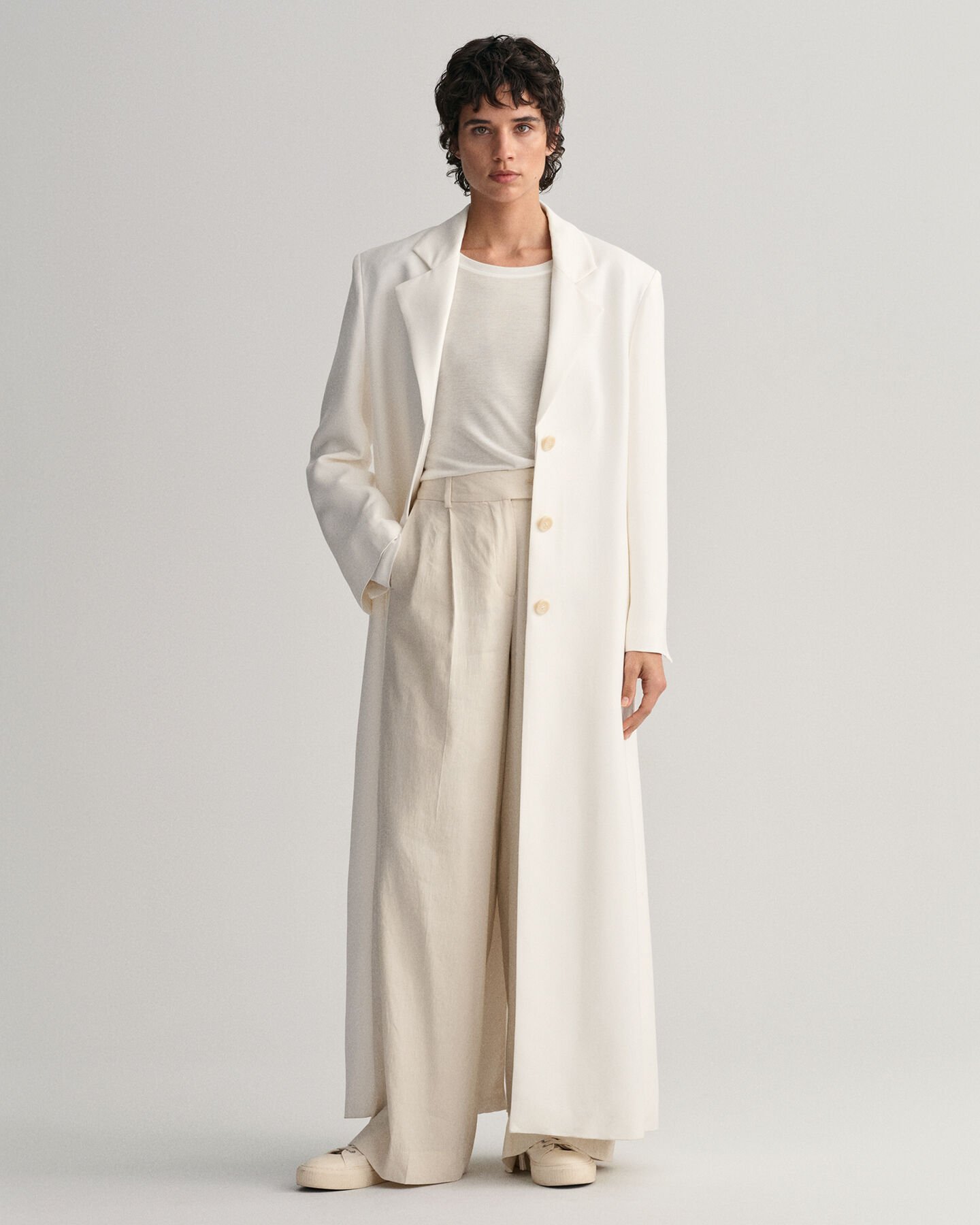 Sobretudo comprido Fluid