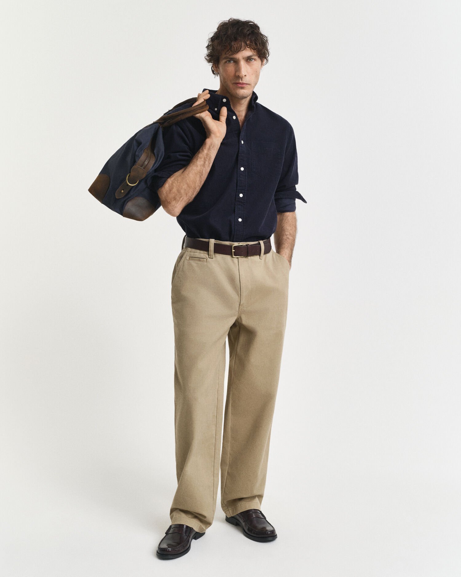 Camisa de bombazina regular fit