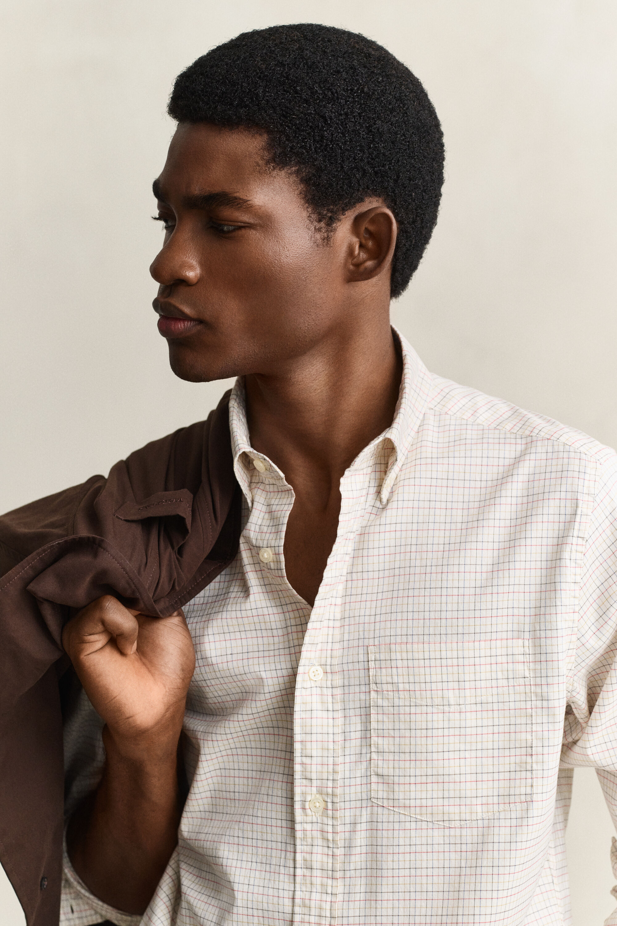 Camisa Oxford com padrão de xadrez Gant x Yale