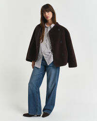 Camisa em popelina às riscas Classic relaxed fit