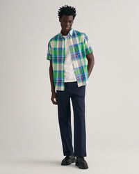 Camisa de manga curta Madras regular fit