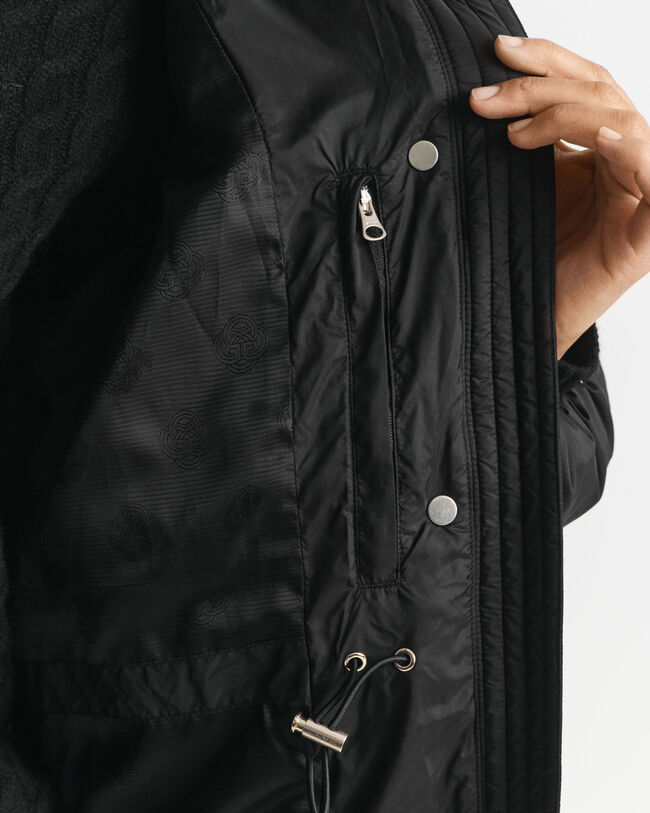 Sobretudo de penas comprido