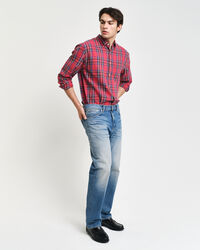 Camisa em padrão xadrez Tartan relaxed fit