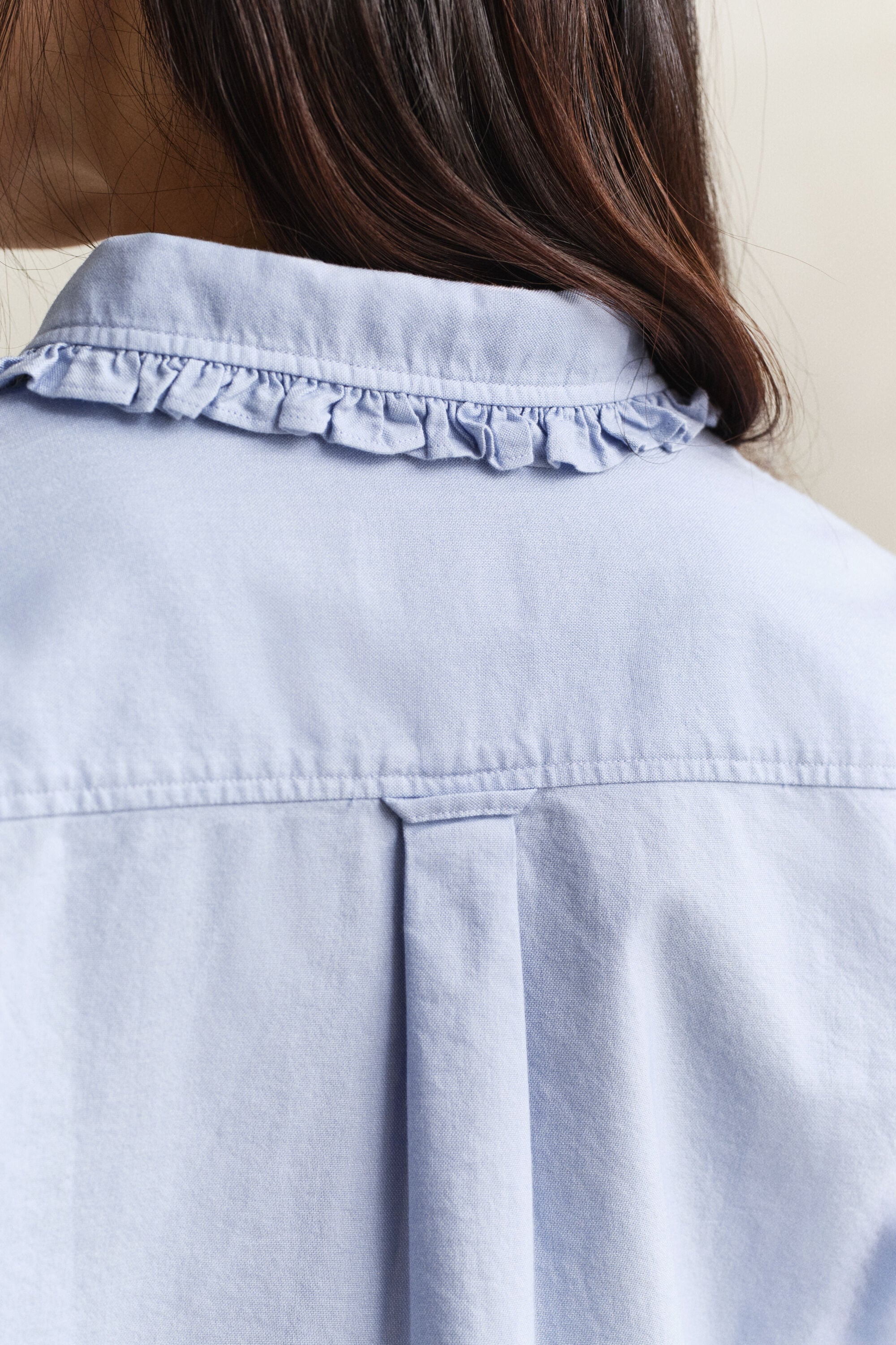 Camisa Oxford Classic com folhos
