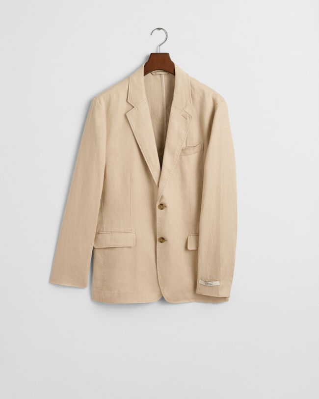 Blazer em linho regular fit