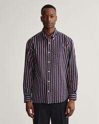 Camisa às riscas Dobby relaxed fit