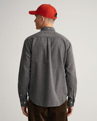 Camisa com padrão espinha de peixe regular fit