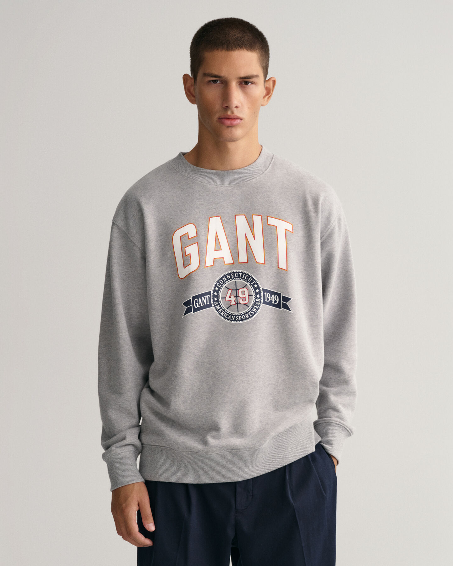 Sweatshirt com decote redondo Retro Crest