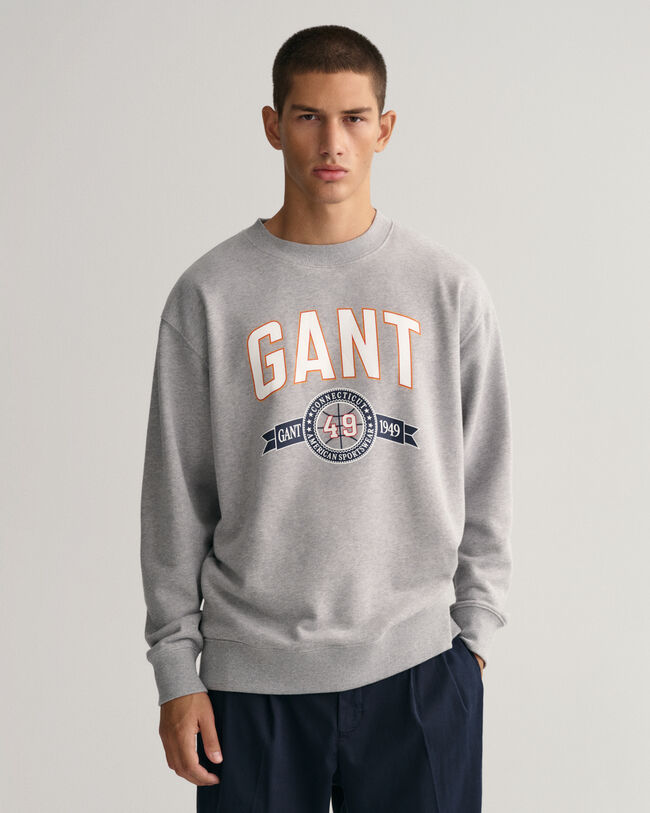 Sweatshirt com decote redondo Retro Crest