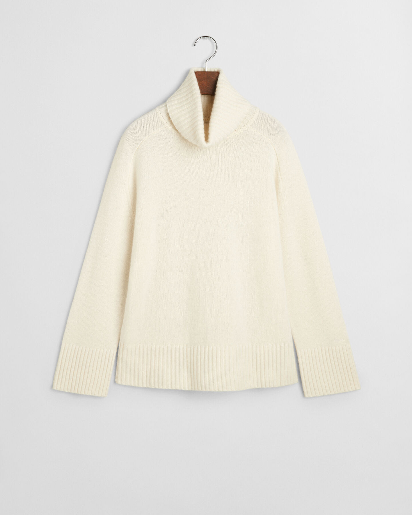 Camisola de gola alta em caxemira