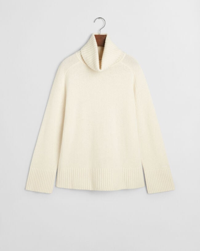 Camisola de gola alta em caxemira