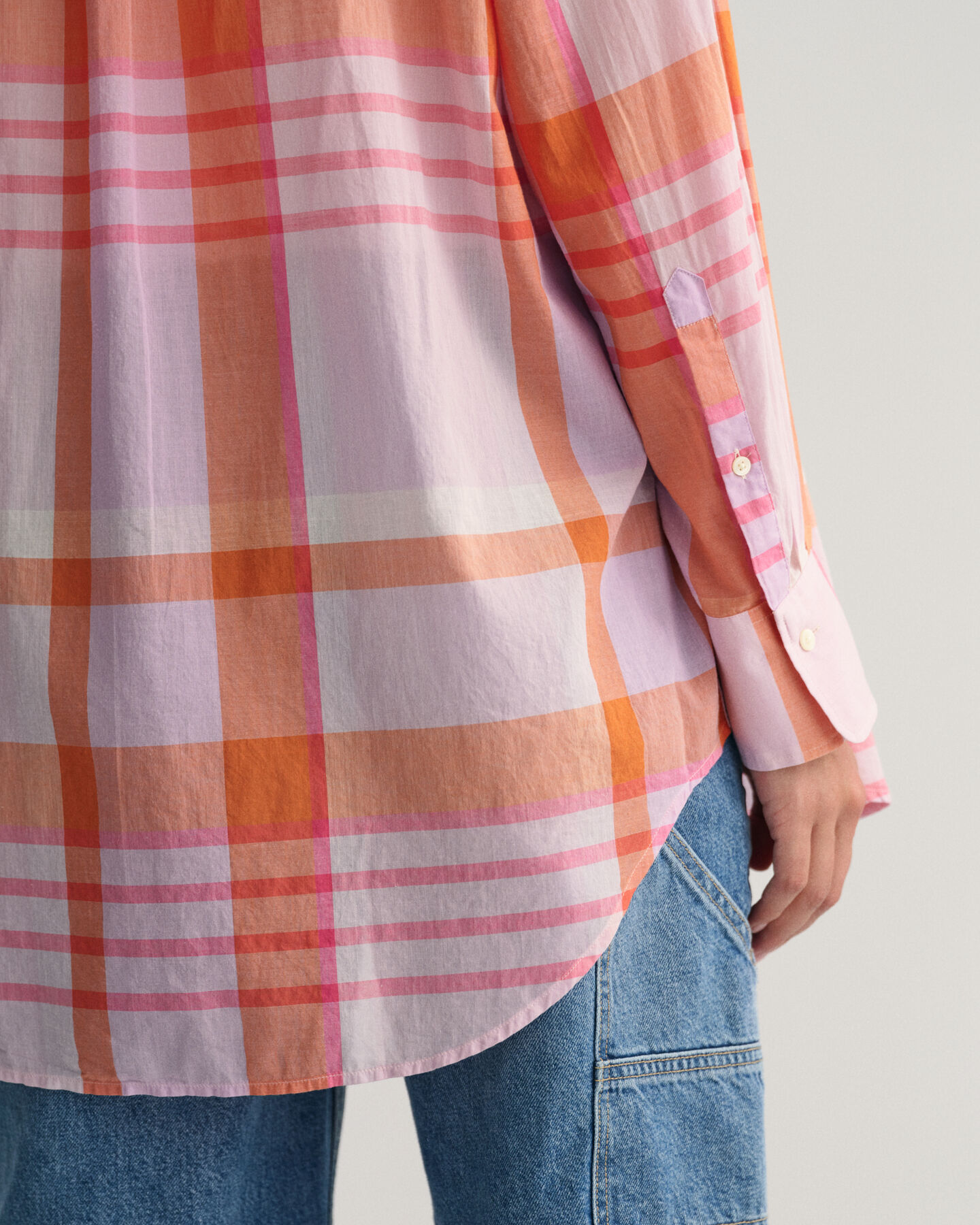 Camisa Madras oversized