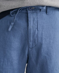 Cal&ccedil;&otilde;es com cord&atilde;o de linho relaxed fit