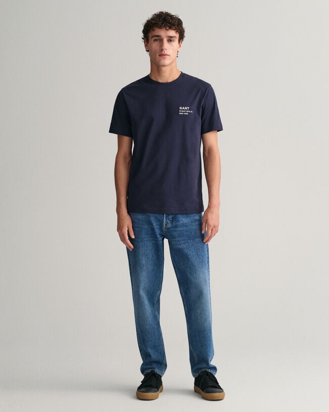 Calças de ganga afuniladas relaxed fit