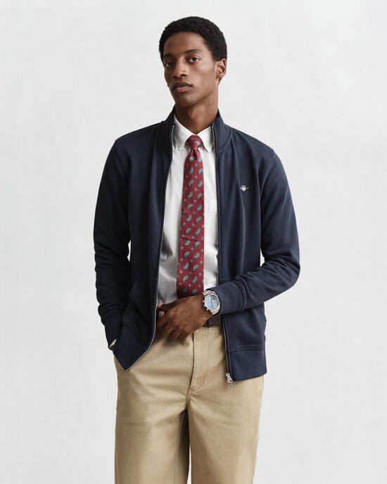 Sweatshirt com capuz e fecho de correr Shield