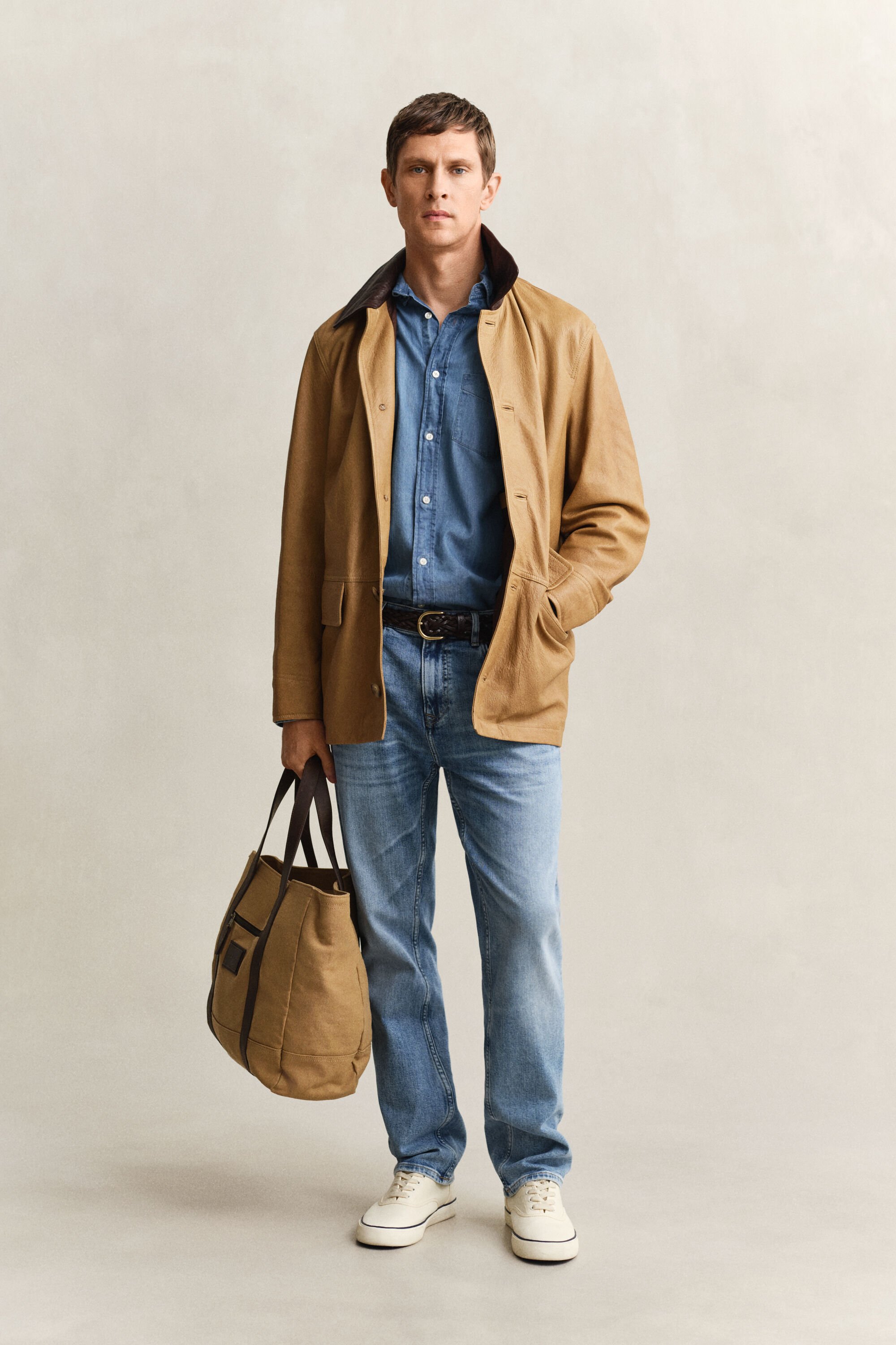 Camisa índigo regular fit