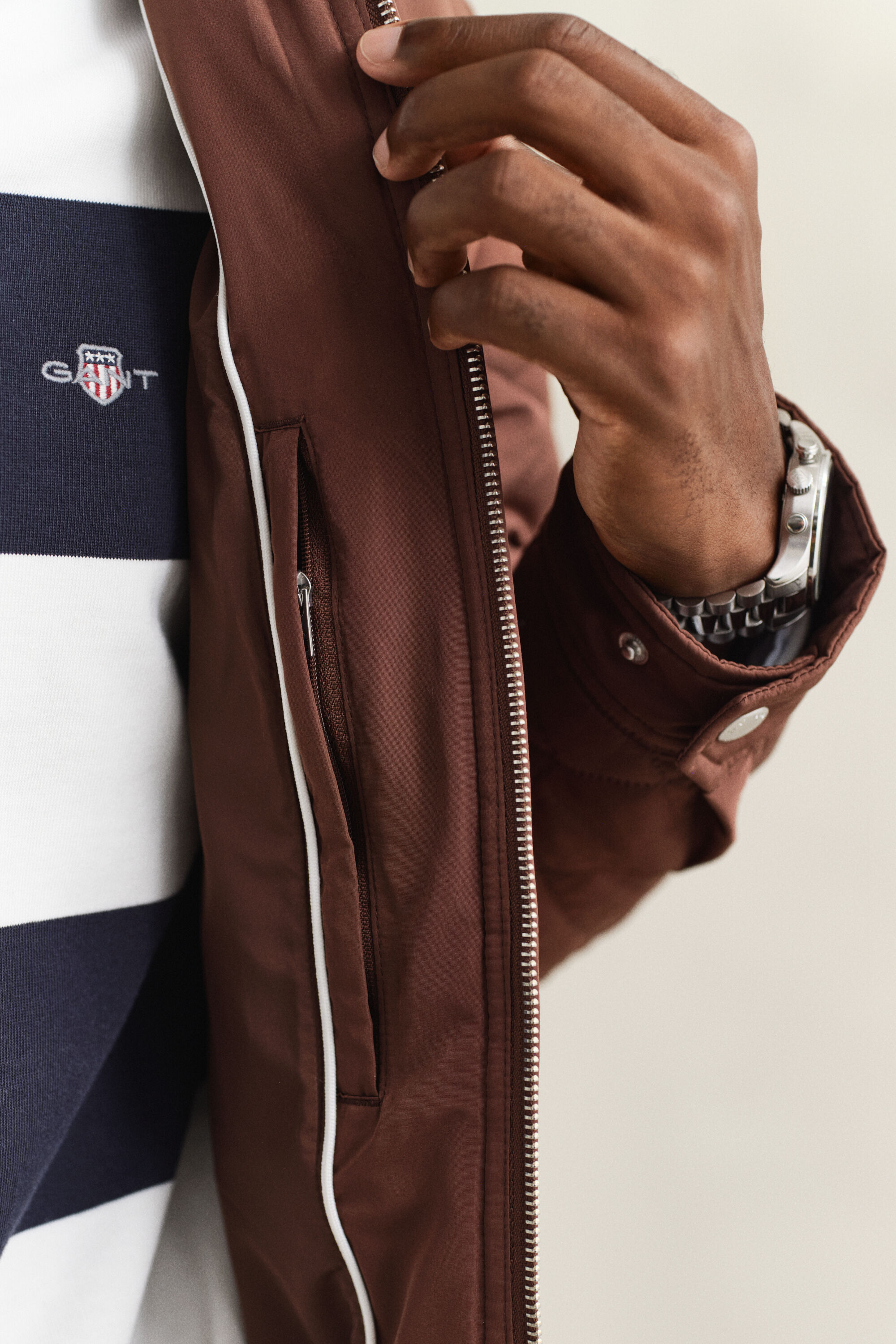 Blusão Windcheater acolchoado