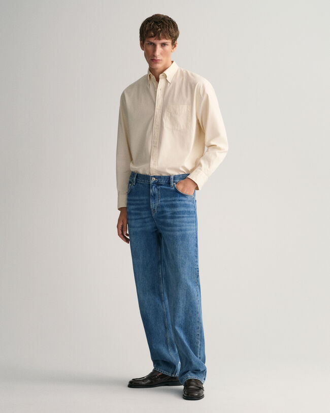 Calças de ganga Stone Washed relaxed fit