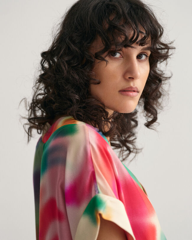 Cafetã com estampado Floral