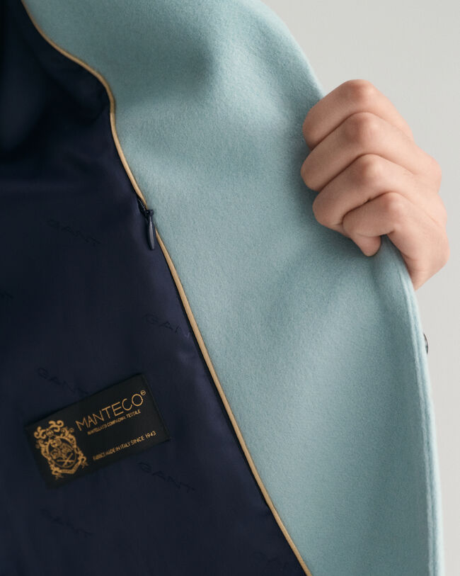 Sobretudo em mistura de lã sob medida