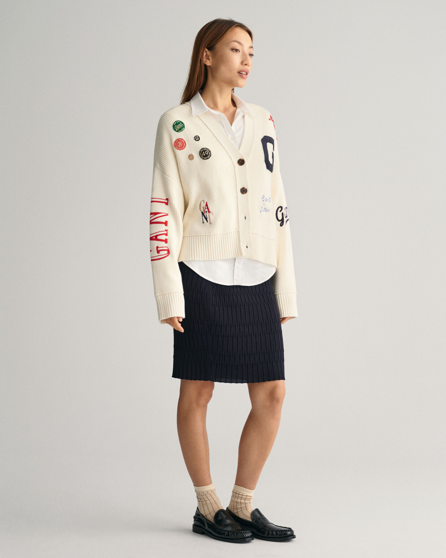 Saia em malha Textured