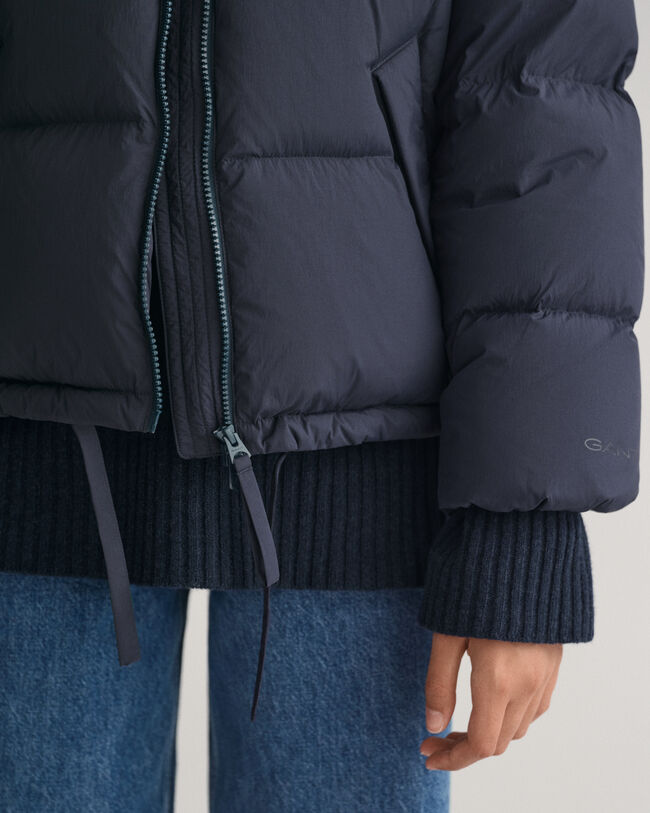 Blusão de penas curto