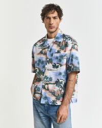 Camisa com estampado Resort Island relaxed fit