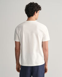 T-shirt com pequeno log&oacute;tipo GANT Contrast