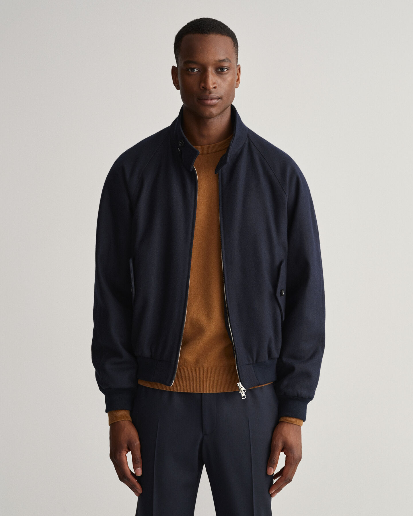 Casaco em lã Harrington