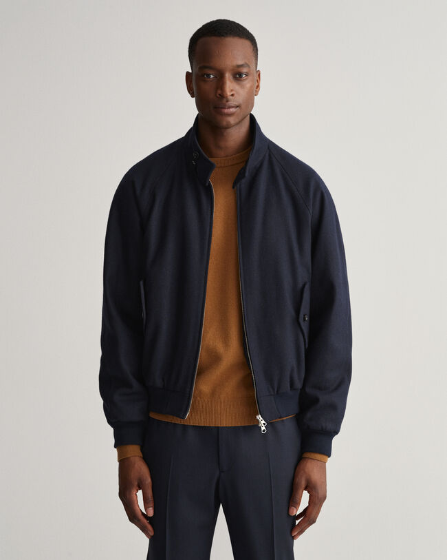 Casaco em lã Harrington