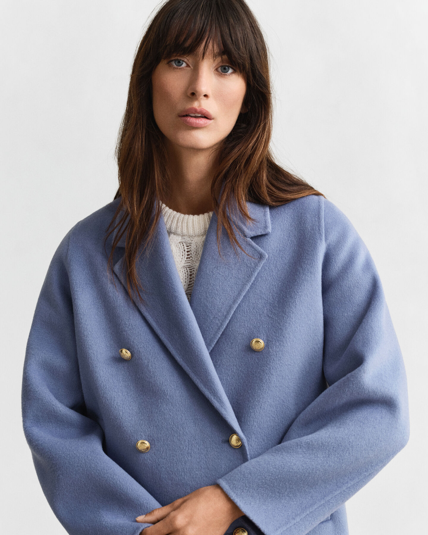 Casaco de marinheiro com detalhes cosidos à mão