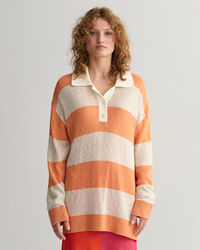 Rugger em malha &agrave;s riscas