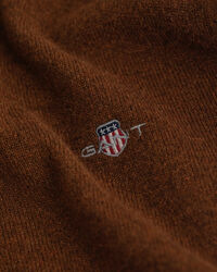 Pullover com decote em V em lã extrafina