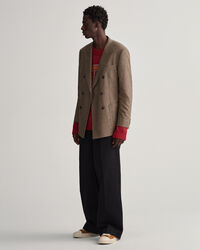 Cal&ccedil;as chino volumosas com pregas