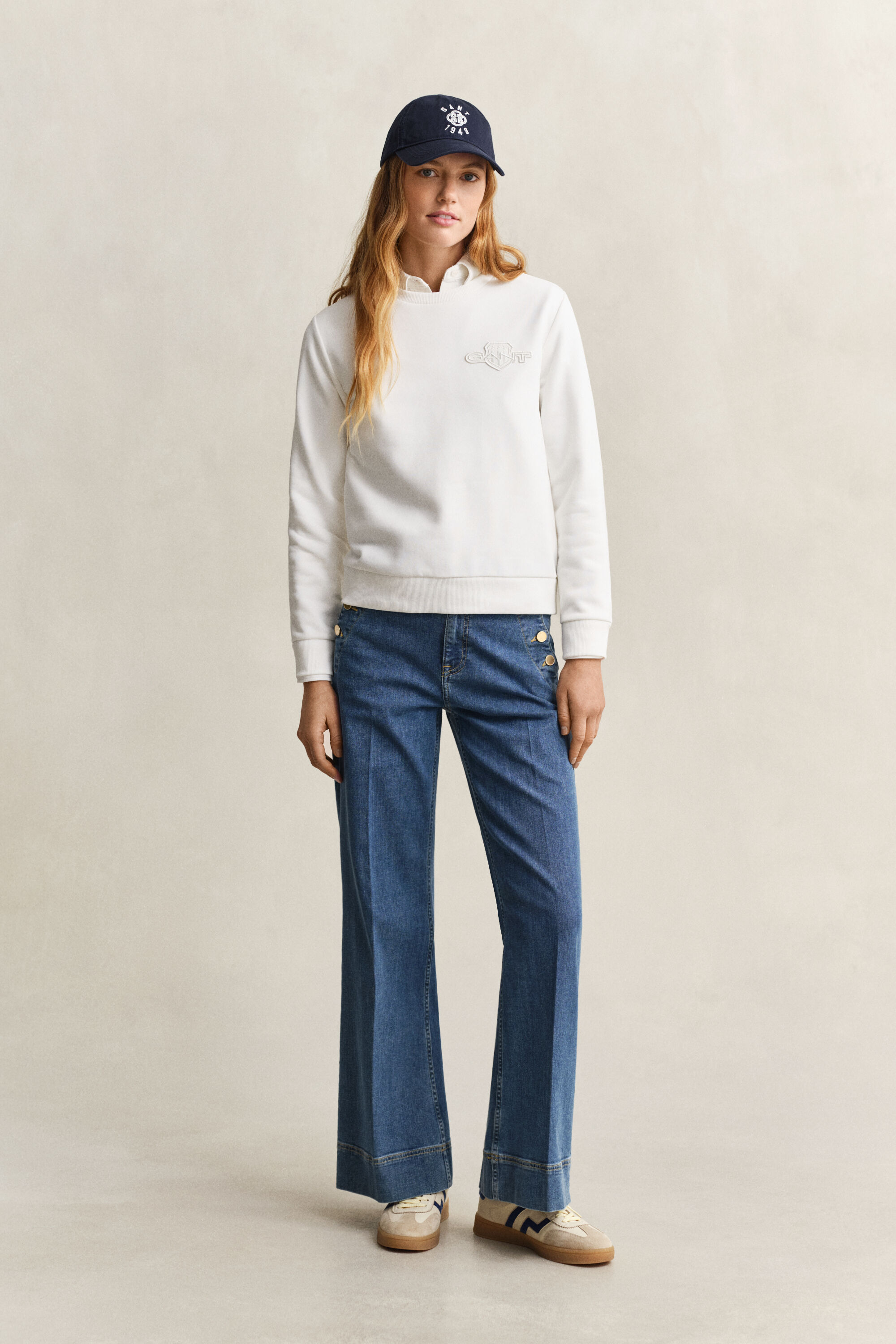 Sweatshirt com decote redondo Tonal Shield