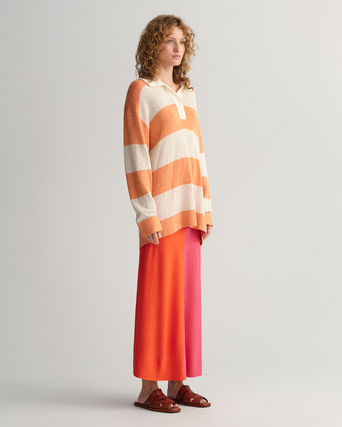 Rugger em malha &agrave;s riscas