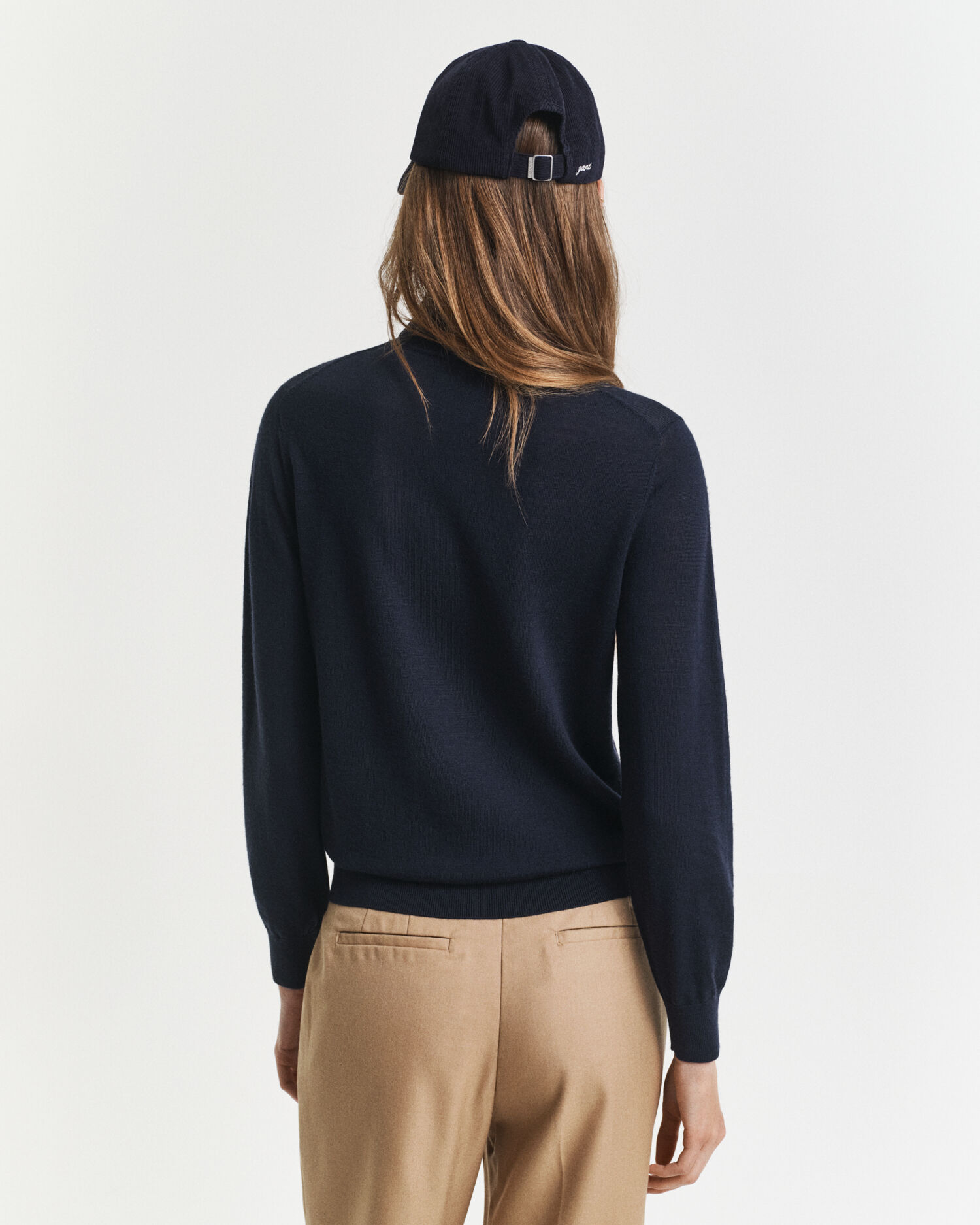 Camisola de gola alta em lã de merino extrafina