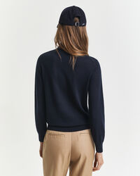 Camisola de gola alta em lã de merino extrafina