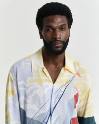 Camisa de manga curta Sailing Scene relaxed fit